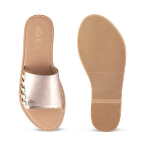 Aaca Champagne Women's Dress Flats Online at Tresmode