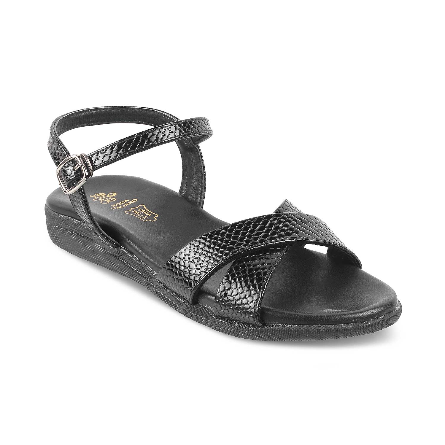 Abackstrap Black Women's Casual Flats Online at Tresmode