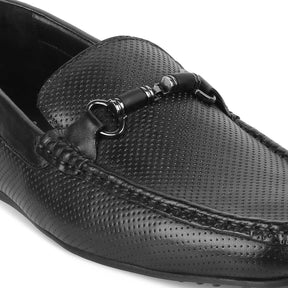 Tresmode-The Cenew Black Men's Leather Loafers Tresmode-Tresmode