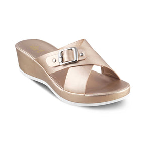 Charleroi Champagne Women's Dress Wedges Online at Tresmode