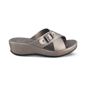 Tresmode-The Charlotte Pewter Women's Dress Wedge Sandals Tresmode-Tresmode
