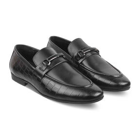 England Black Men's Leather Loafers Online at Tresmode.com