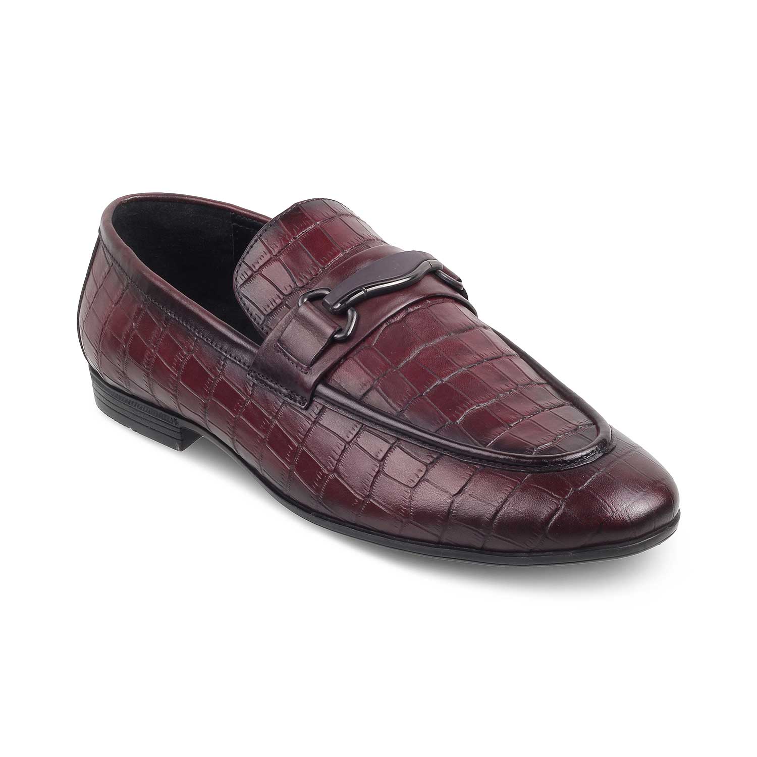 Eptile Wine Men's Leather Loafers Online at Tresmode.com