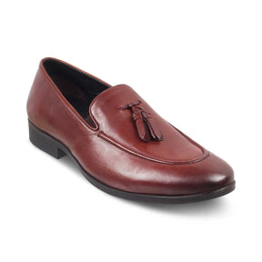 Tresmode-The Michan Tan Men's Leather Tassel Loafers Tresmode-Tresmode
