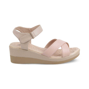 Tresmode-The Oby Pink Women's Casual Wedge Sandals Tresmode-Tresmode