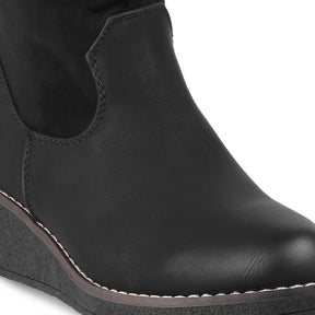 Tresmode-The Akure Black Women's Ankle-length Boots Tresmode-Tresmode