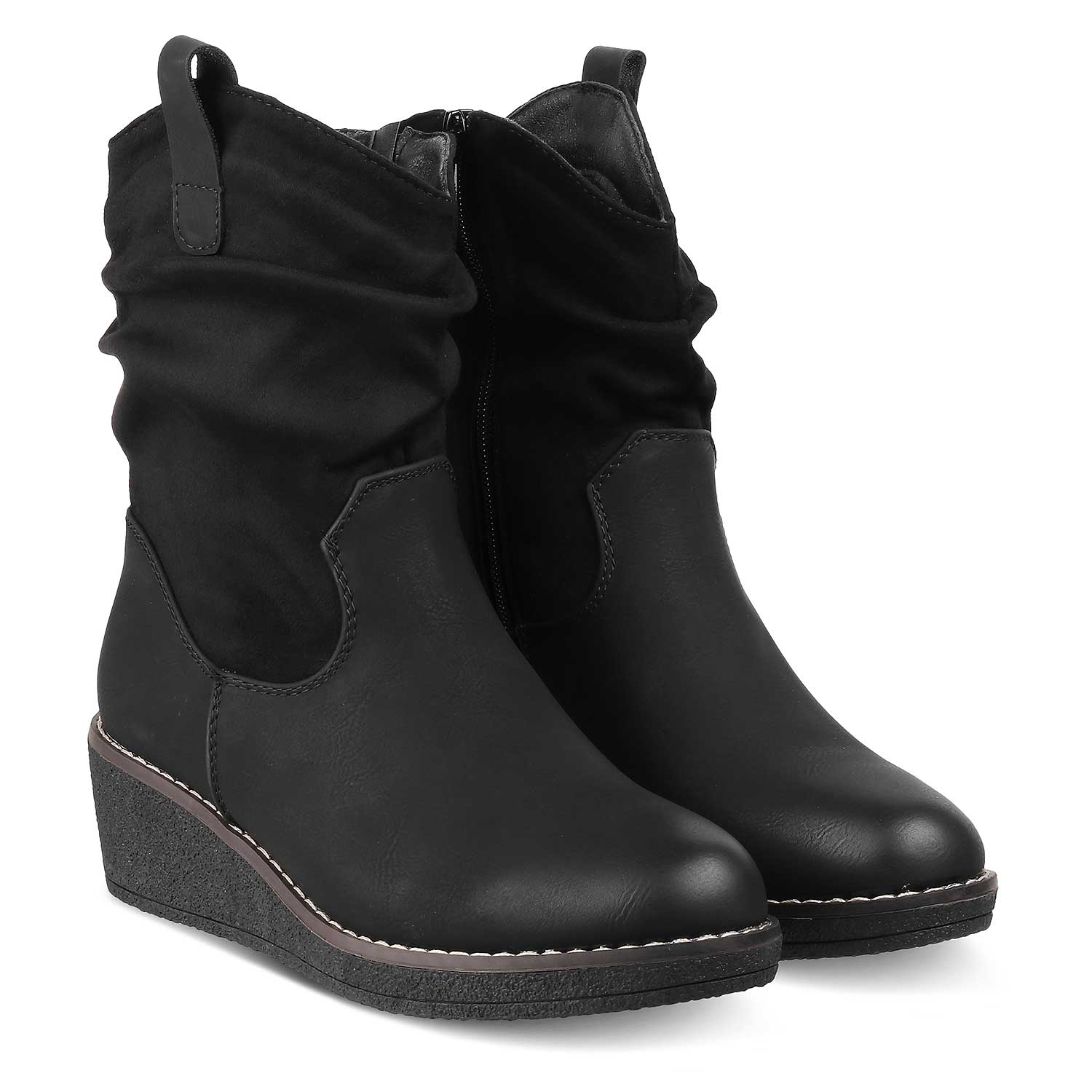 Tresmode-The Akure Black Women's Ankle-length Boots Tresmode-Tresmode