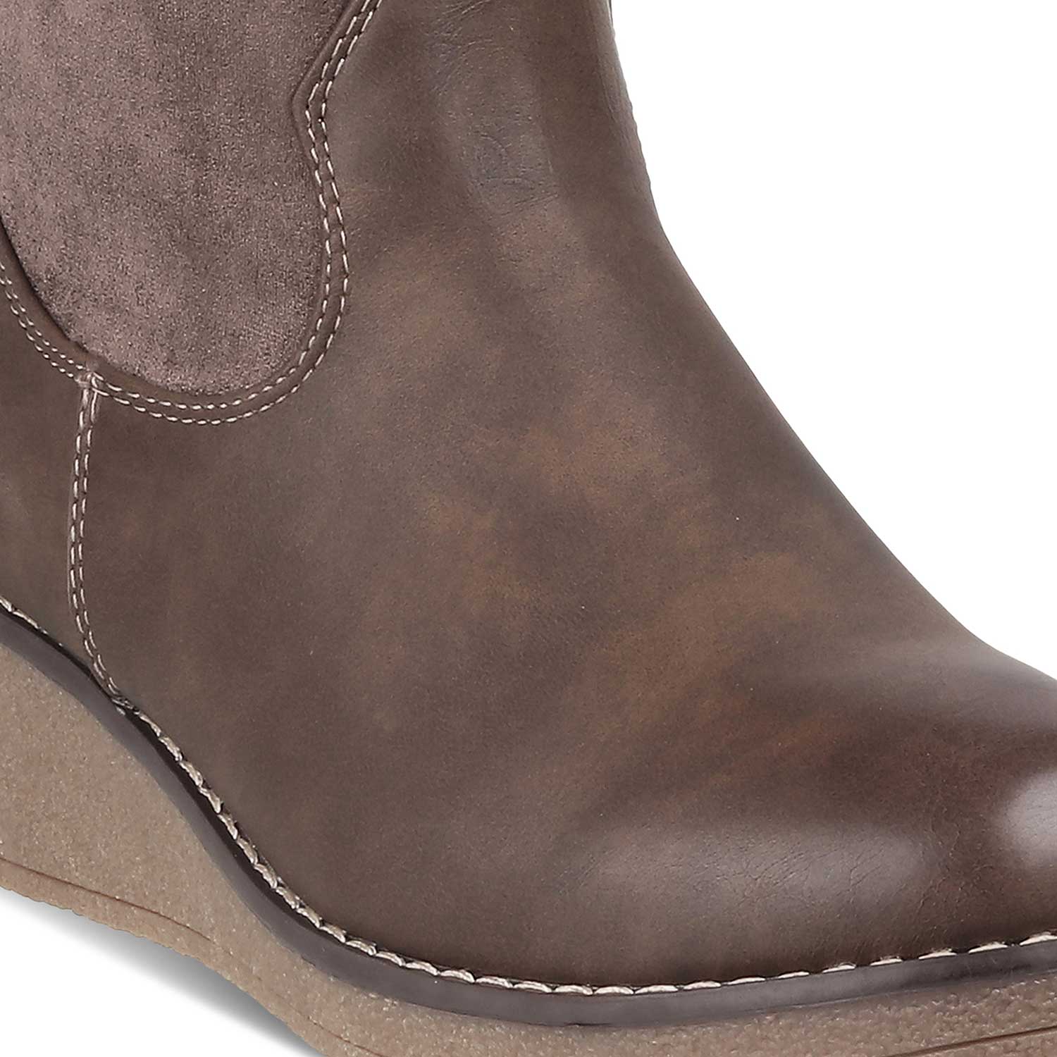 Tresmode-The Akure Tan Women's Ankle-length Boots Tresmode-Tresmode