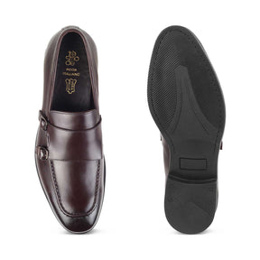 Bond Brown Men's Double Monk Shoes Online at Tresmode.com