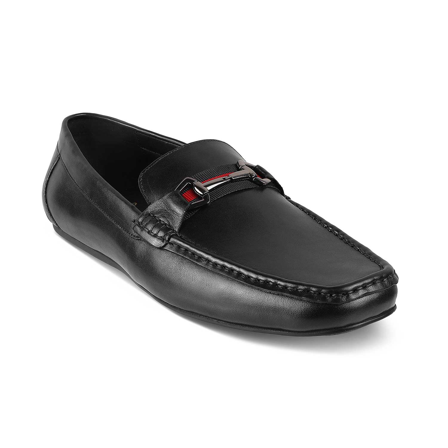 Tresmode-The Ondrive Black Men's Leather Driving Loafers Tresmode-Tresmode