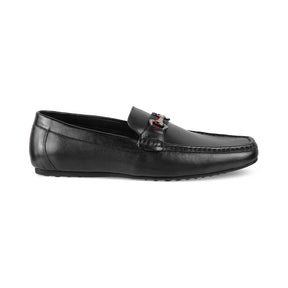 Tresmode-The Ondrive Black Men's Leather Driving Loafers Tresmode-Tresmode