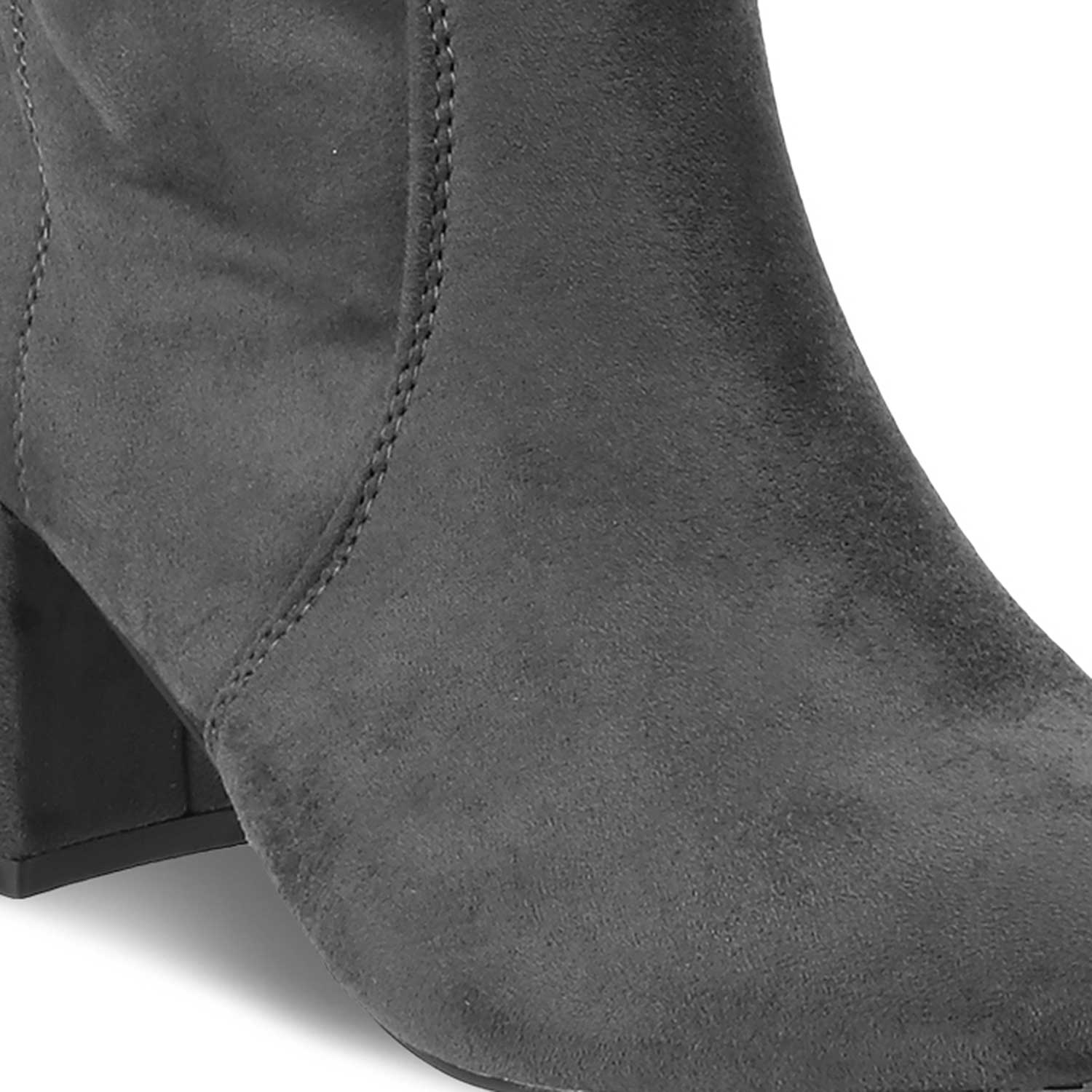 Tresmode-The Reyjka Grey Women's Knee-length Boots Tresmode-Tresmode
