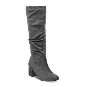 Tresmode-The Reyjka Grey Women's Knee-length Boots Tresmode-Tresmode