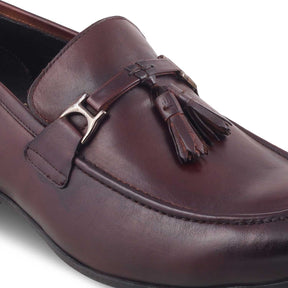 Tussle Brown Men's Leather Tassel Loafers Online at Tresmode.com