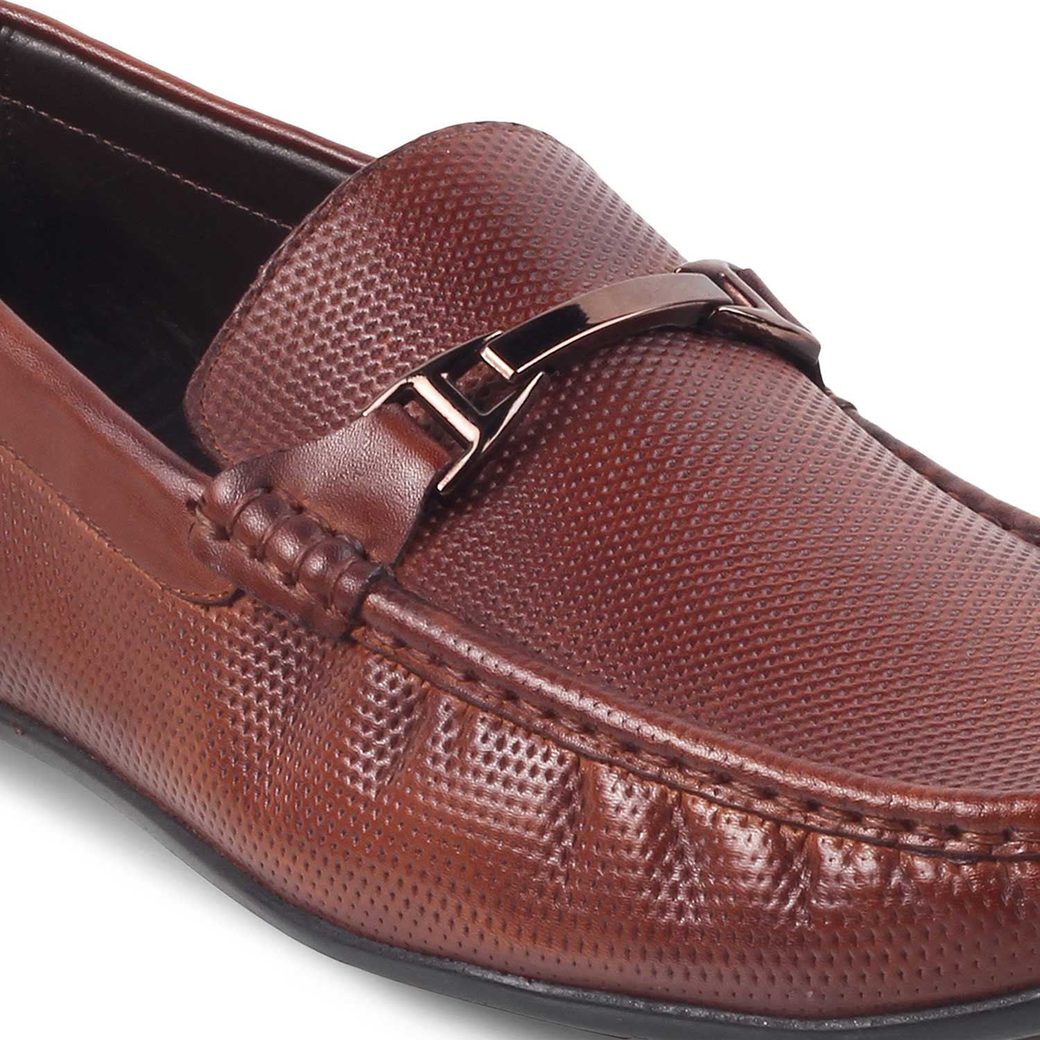 Tresmode-The Abianca Tan Men's Leather Driving Loafers Tresmode-Tresmode
