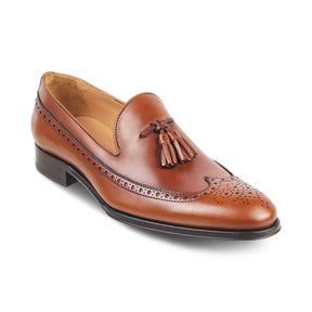 Tresmode-The Affor-2 Tan Men's Handcrafted Leather Loafers Tresmode-Tresmode