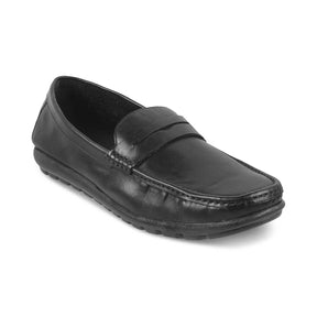 Tresmode-The Argento Black Men's Leather Loafers Tresmode-Tresmode