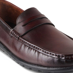 Tresmode-The Argento Brown Men's Leather Loafers Tresmode-Tresmode