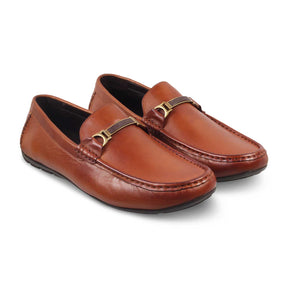 Tresmode-The Cegold Tan Men's Leather Driving Loafers Tresmode-Tresmode