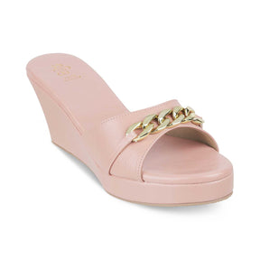 Tresmode-The Chain Pink Women's Dress Wedge Sandals Tresmode-Tresmode