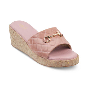 Tresmode-The Ela Pink Women's Casual Wedge Sandals Tresmode-Tresmode