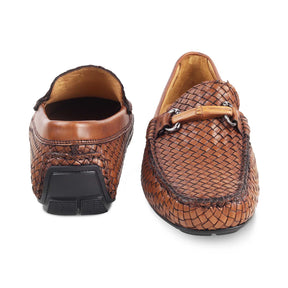 Tresmode-The Florenz Brown Men's Handcrafted Leather Driving Loafers Tresmode-Tresmode