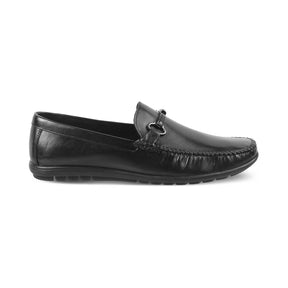Tresmode-The Freccia Black Men's Leather Driving Loafers Tresmode-Tresmode