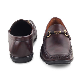 Tresmode-The Freccia Brown Men's Leather Driving Loafers Tresmode-Tresmode
