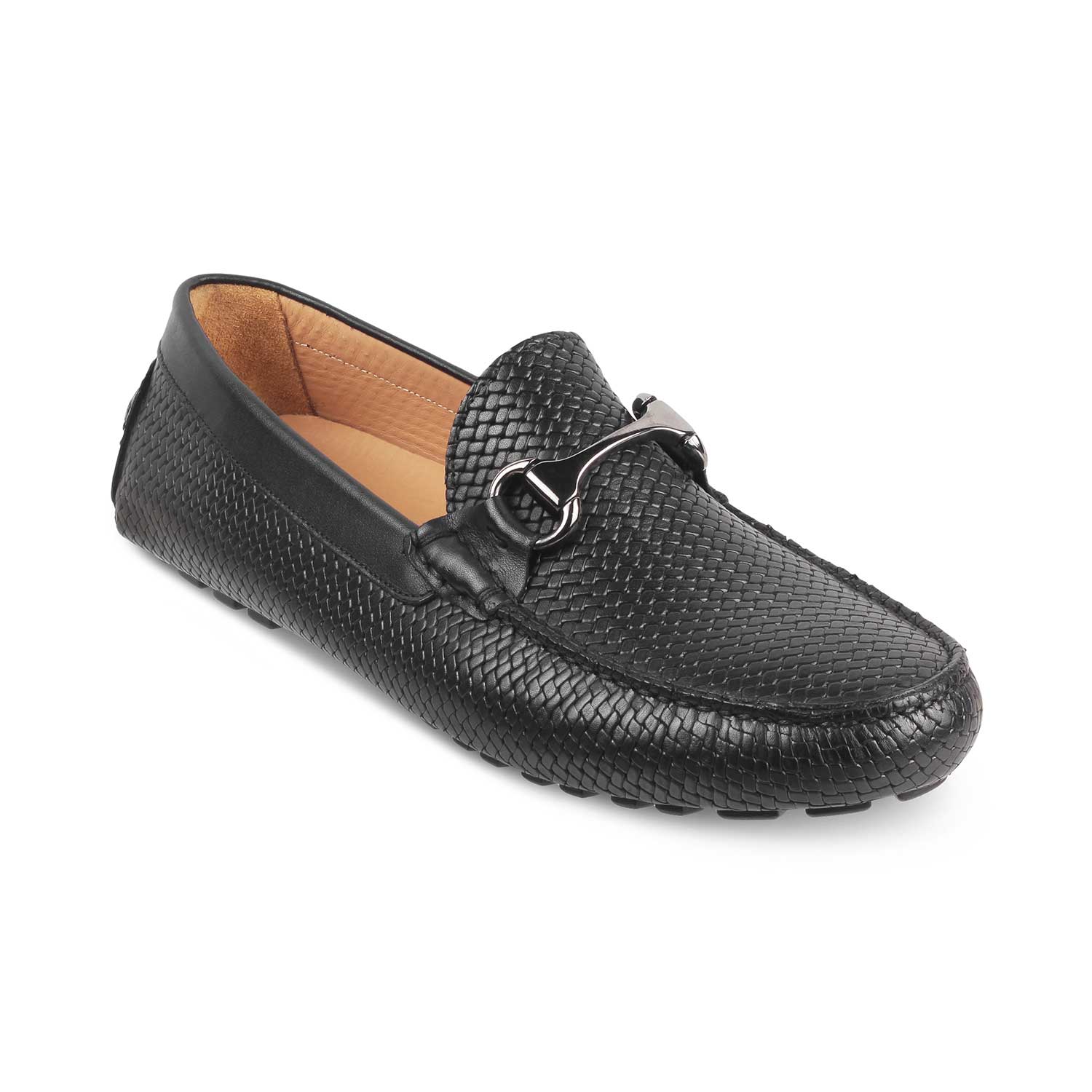 Tresmode-The Monaco-2 Black Men's Handcrafted Leather Driving Loafers Tresmode-Tresmode
