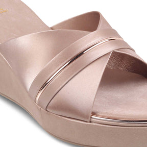 Tresmode-The Patty Pink Women's Dress Wedge Heel Sandals Tresmode-Tresmode