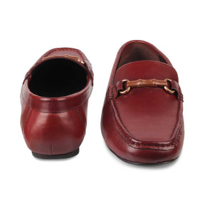 Tresmode-The Porter-2 Wine Men's Leather Loafers Tresmode-Tresmode