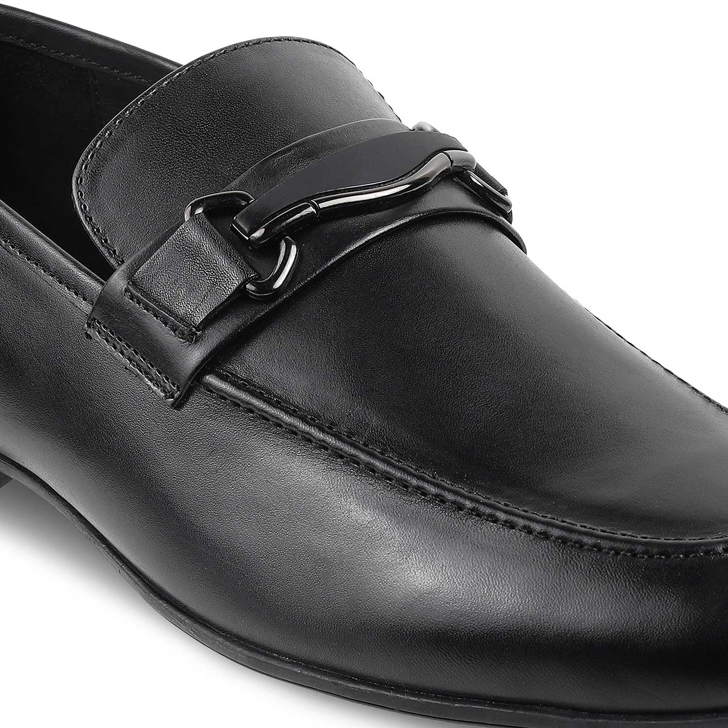 Tresmode-The Regamo Black Men's Leather Loafers Tresmode-Tresmode