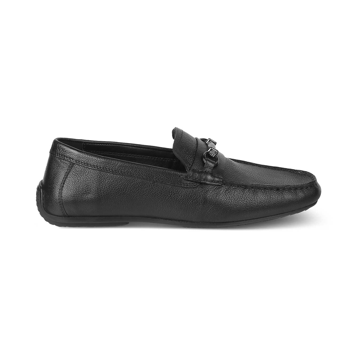 Tresmode-The Sandee Black Men's Leather Driving Loafers Tresmode-Tresmode