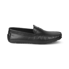 Tresmode-The Sloafer Black Men's Leather Driving loafers Tresmode-Tresmode