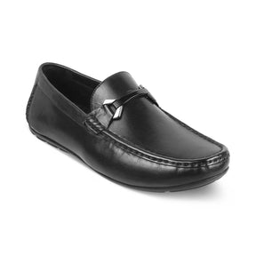 Tresmode-The Sobuck Black Men's Leather Driving Loafers Tresmode-Tresmode