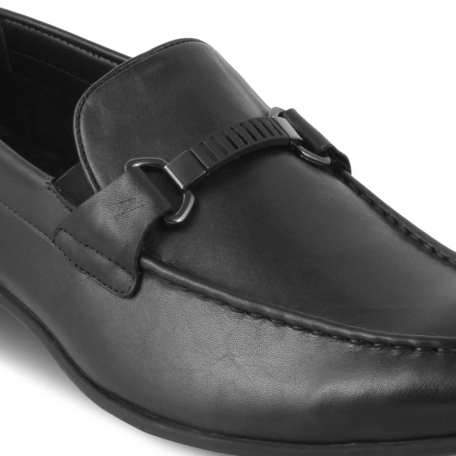 Tresmode-The Sotrim Black Men's Leather Loafers Tresmode-Tresmode