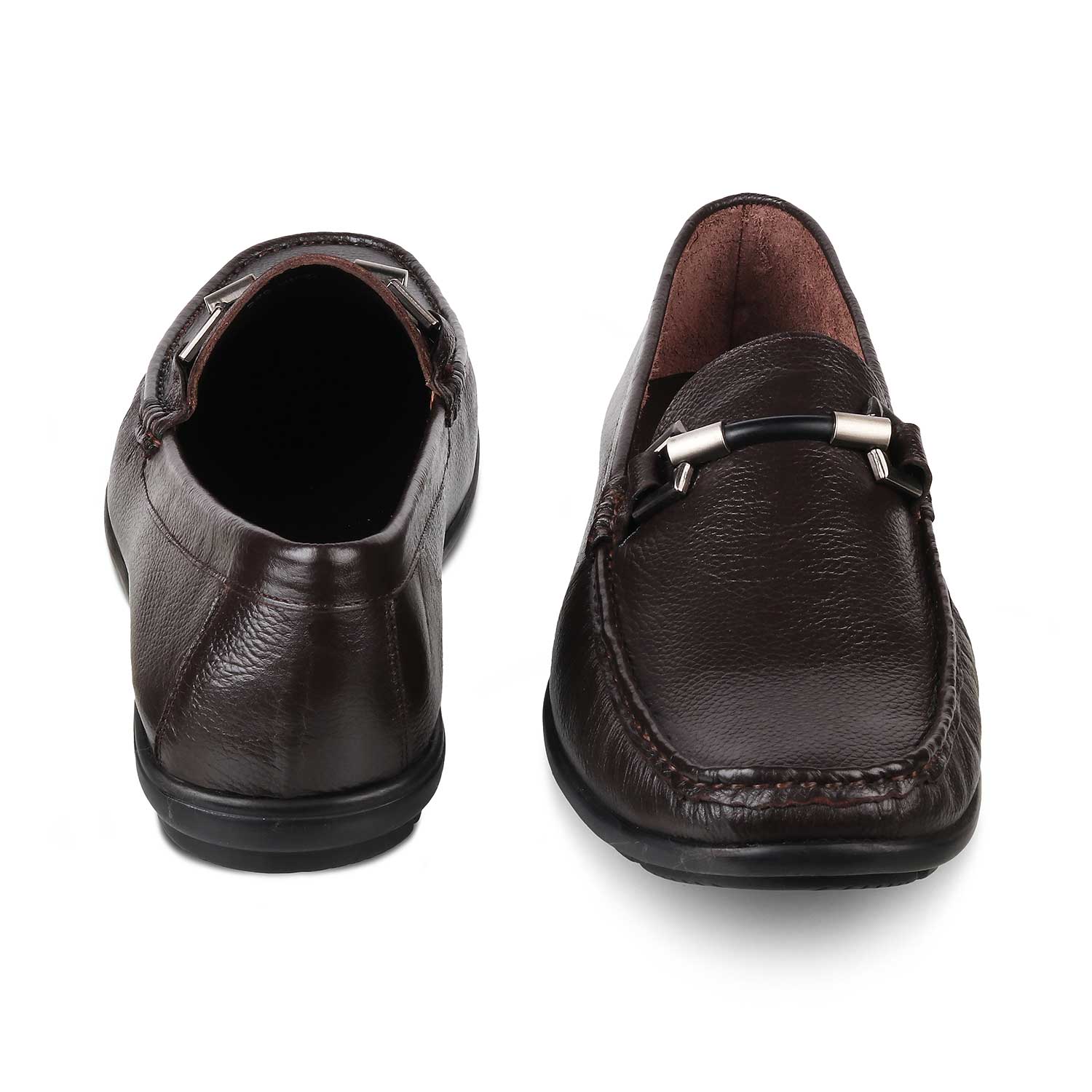 Tresmode-The Uffizi Brown Men's Leather Loafers Tresmode-Tresmode