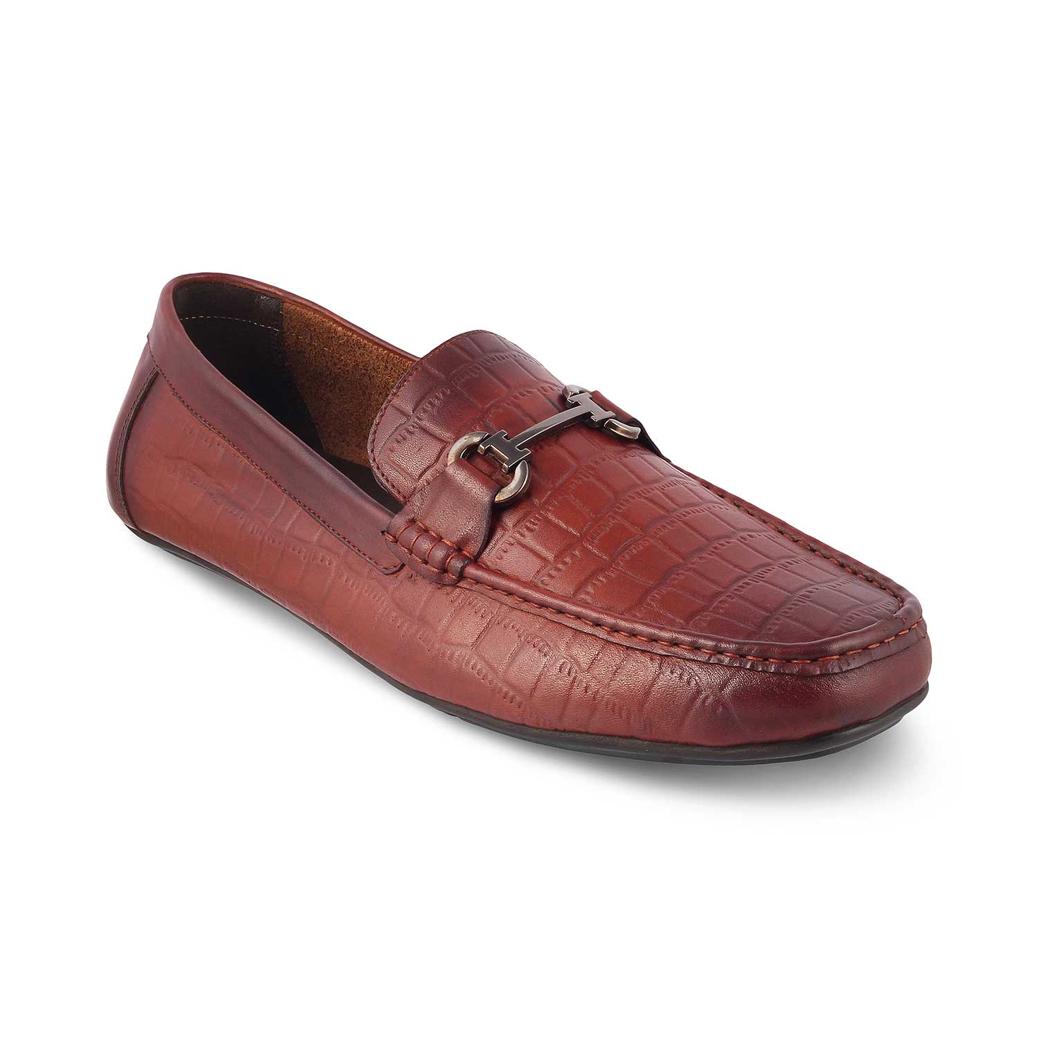 Tresmode-The Yoxile Tan Men's Leather Driving Loafers Tresmode-Tresmode