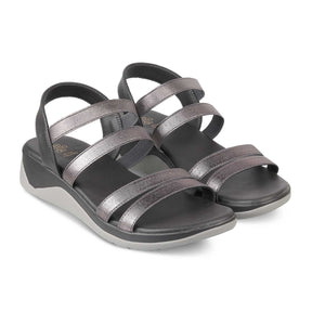 Tresmode-The Soni Pewter Women's Casual Wedge Sandals Tresmode-Tresmode