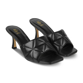 Tresmode-The Wales Black Women's Dress Heel Sandals Tresmode-Tresmode