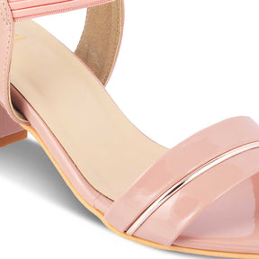 Tresmode-The Rachel Pink Women's Dress Block Heel Sandals Tresmode-Tresmode