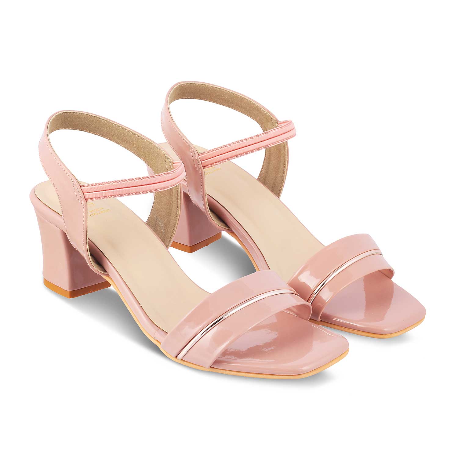 Tresmode-The Rachel Pink Women's Dress Block Heel Sandals Tresmode-Tresmode