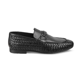 Tridney Black Men's Leather Loafers Online at Tresmode