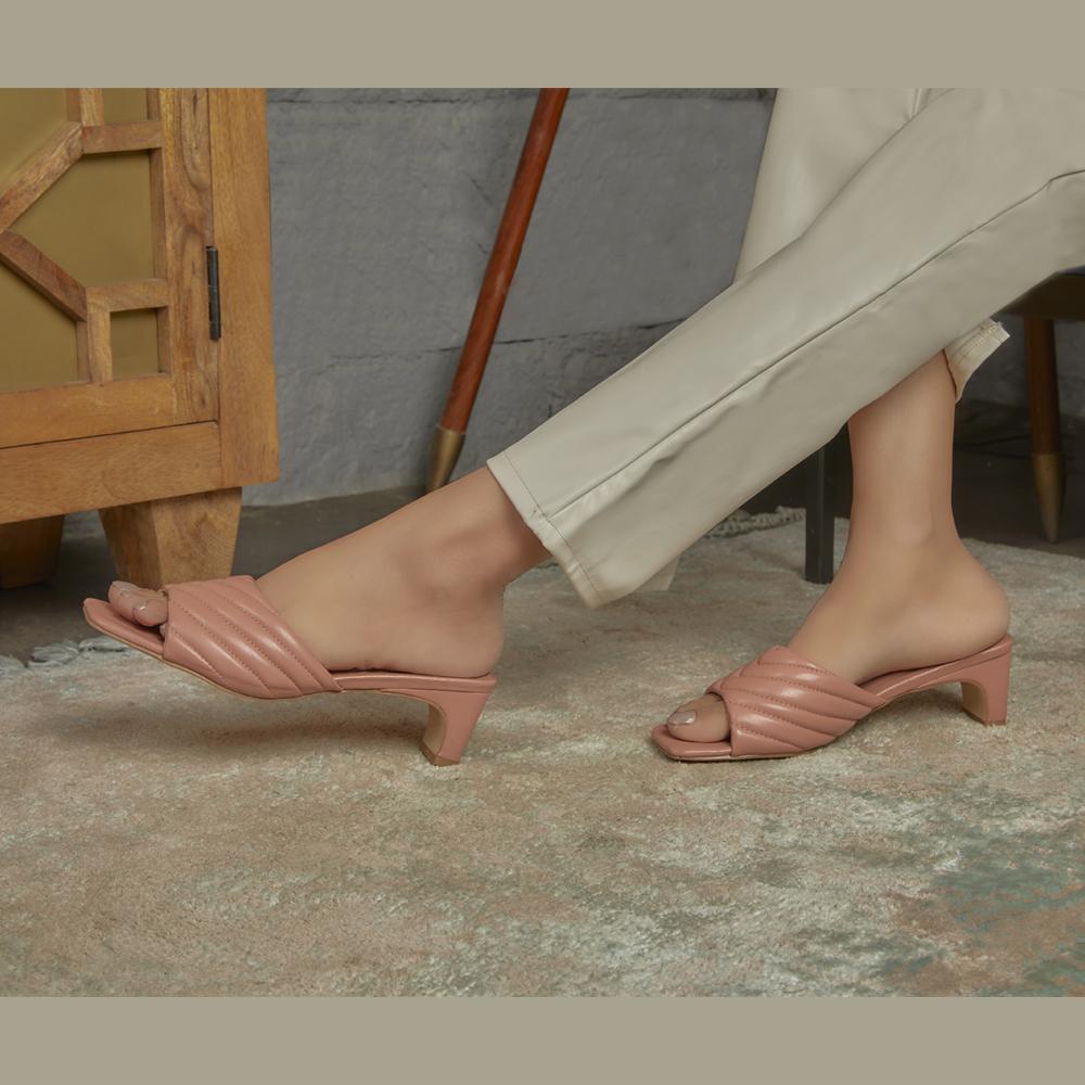 Asaka Pink Womens Slip On Sandals Online at Tresmode