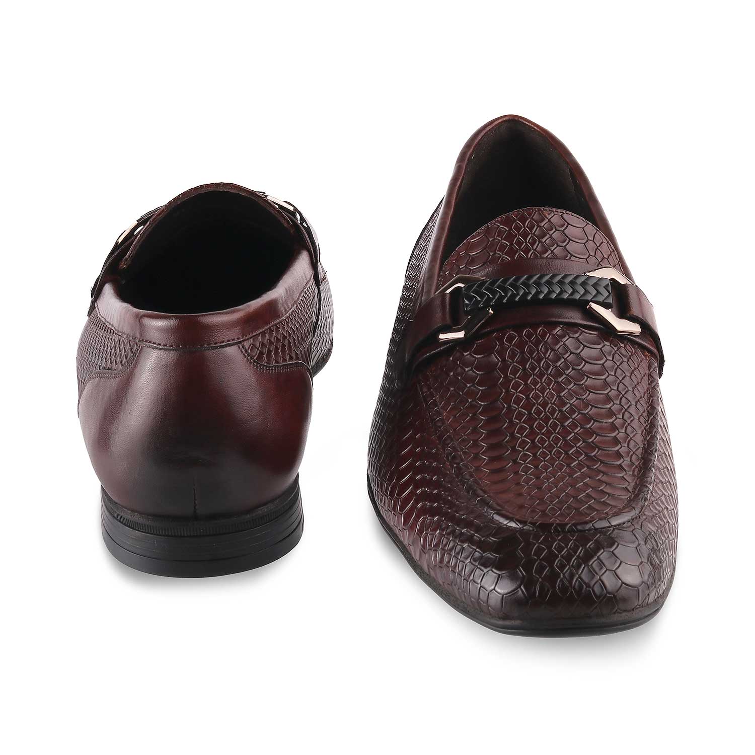 The Cytom Tan Men's Leather Loafers Online at Tresmode.com