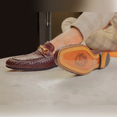 Tresmode-The Madrid-2 Brown Men's Handcrafted Leather Loafers Tresmode-Tresmode