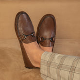 Tresmode-The Monaco-2 Brown Men's Handcrafted Leather Driving Loafers Tresmode-Tresmode