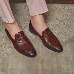 Wine Loafer Shoes