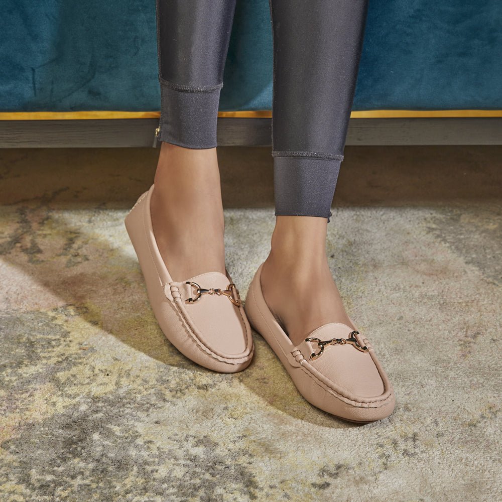 Ueno Pink Woman's Loafers Online at Tresmode