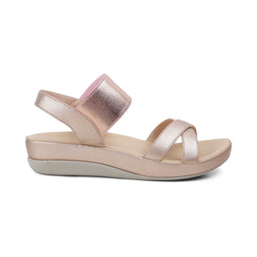 Tresmode-The South Champagne Women's Casual Wedge Sandals Tresmode-Tresmode
